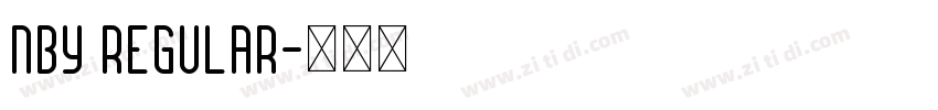 NBY Regular字体转换